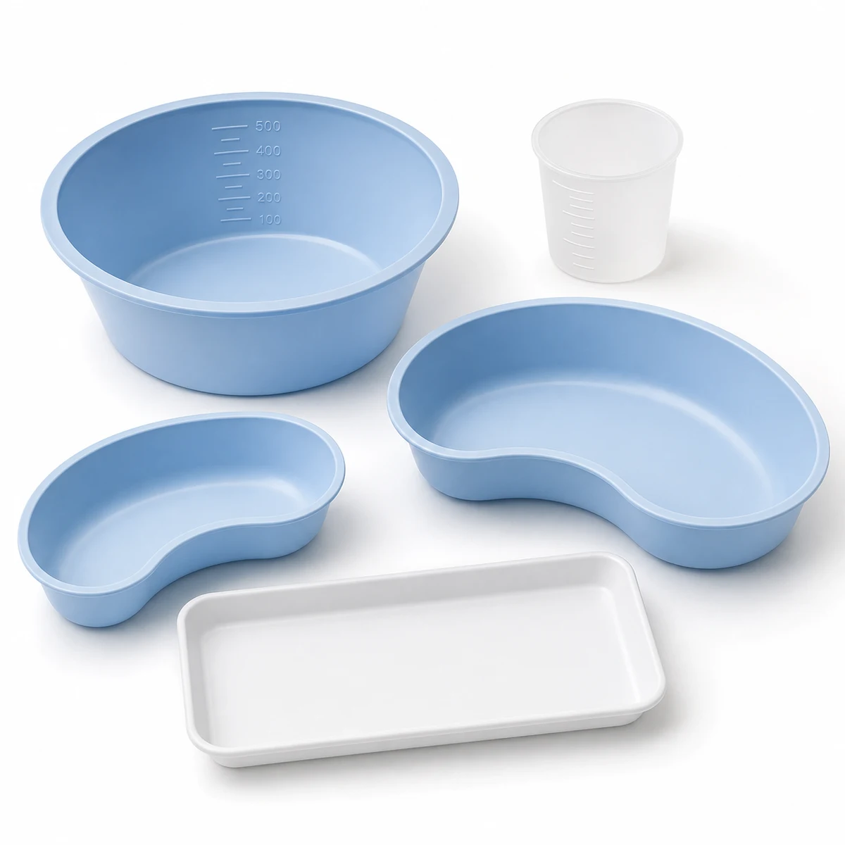 Graduated Bowls, Cups, and Kidney Basins
